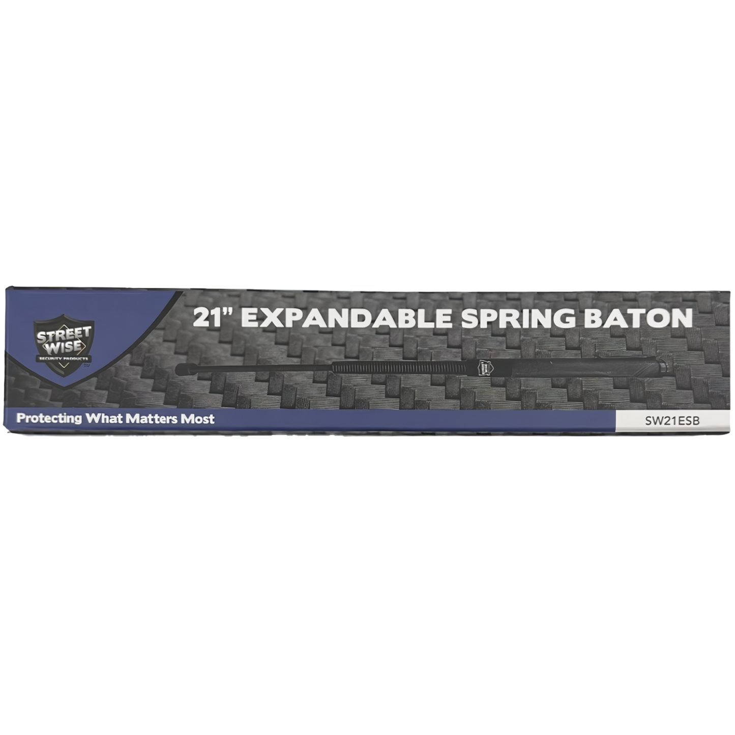 Streetwise Expandable Steel Spring Coil Glass Breaker Baton 21"