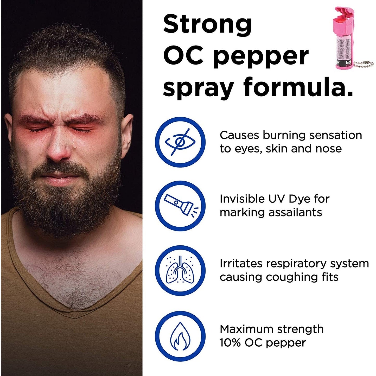 Mace PepperGard Pocket Keychain Pepper Spray 12g