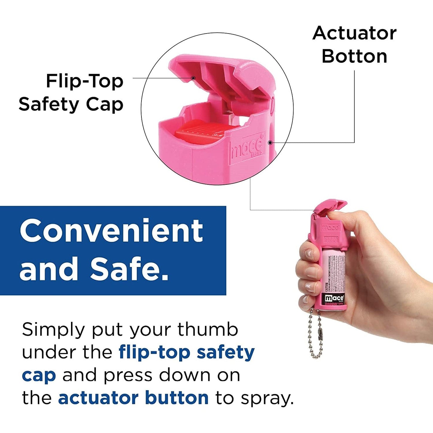 Mace PepperGard Pocket Keychain Pepper Spray 12g