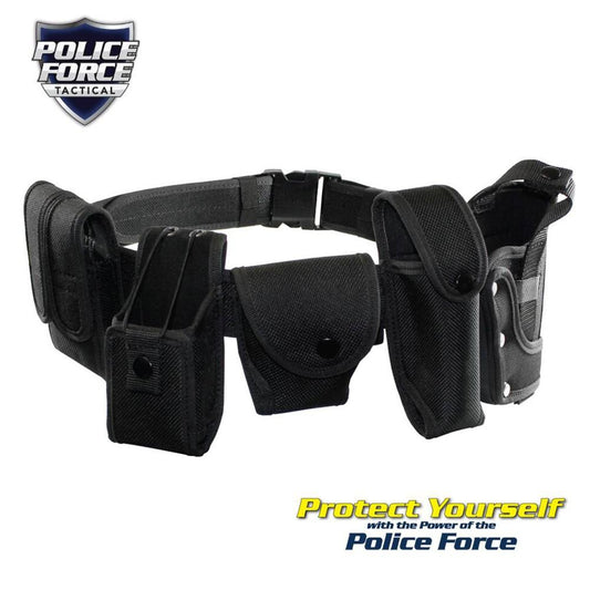 Police Force Tactical Adjustable Officer Duty Belt - Large