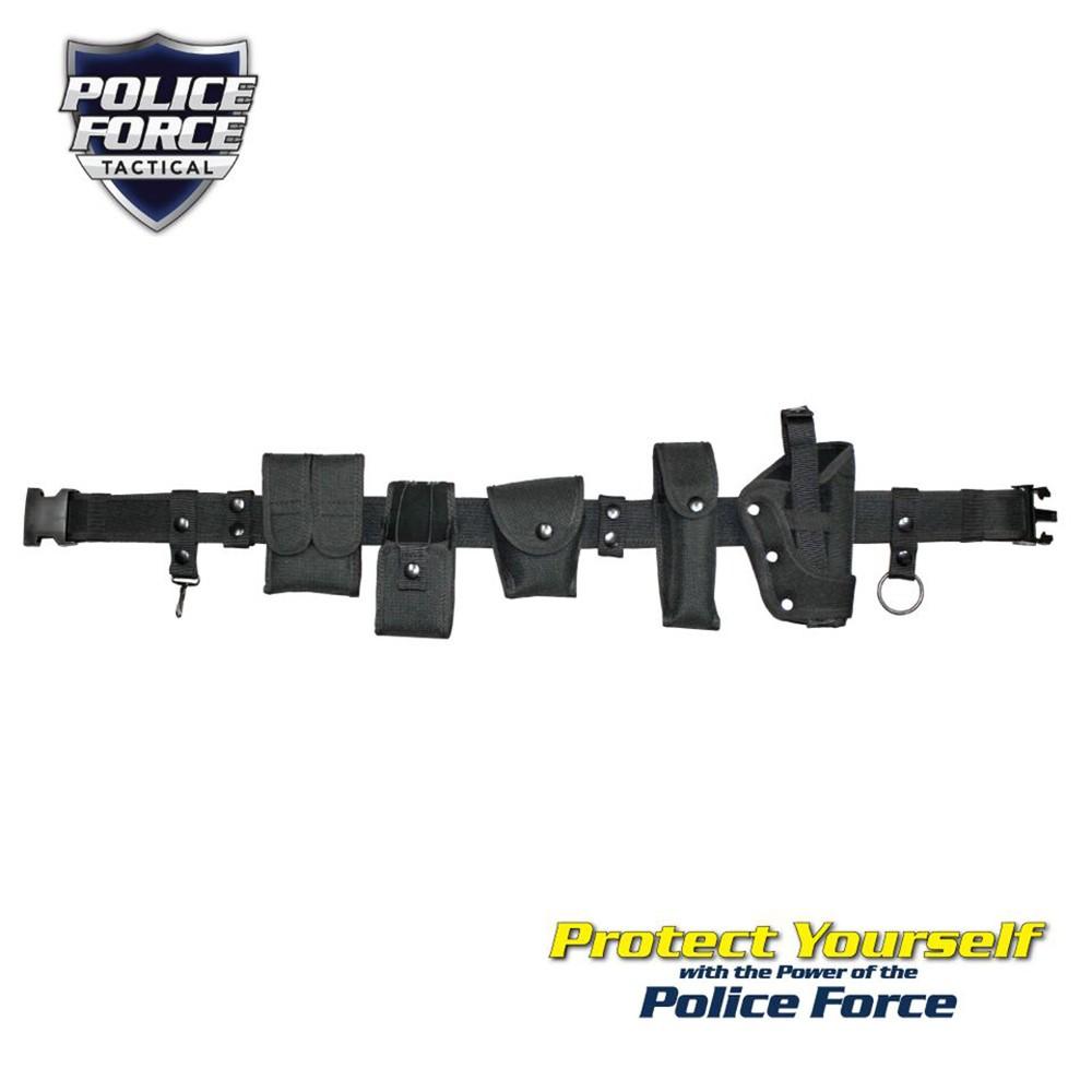 Police Force Tactical Adjustable Officer Duty Belt - Large