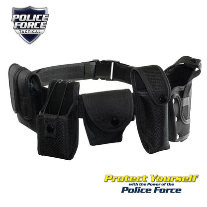 Police Force Tactical Adjustable Officer Duty Belt - Medium