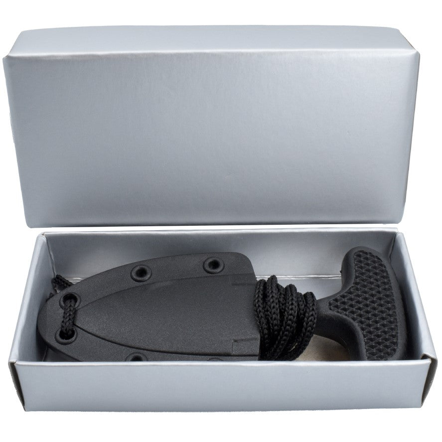 ElitEdge Tactical Steel Neck Knife 3.5" w/ Sheath & Lanyard