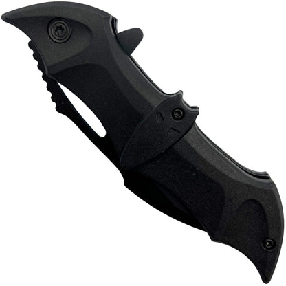 ElitEdge Bat Stainless Steel Folding Knife 3.75" w/ Pocket Clip