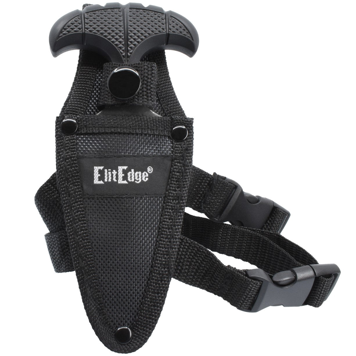 ElitEdge Steel Push Dagger Tactical Knife 3" w/ Nylon Sheath