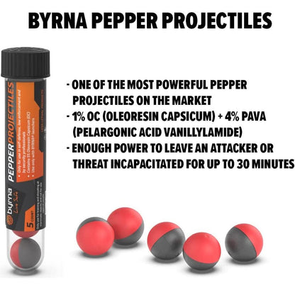 Byrna Non-Lethal Self-Defense Pepper Projectiles 5ct
