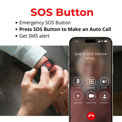 SecuLife Elderly Fall Detection, Smart Wristband, SOS Emergency calling, Caregiver GPS Tracker – Simple & Reliable Life Alert System for Seniors, easy to use app