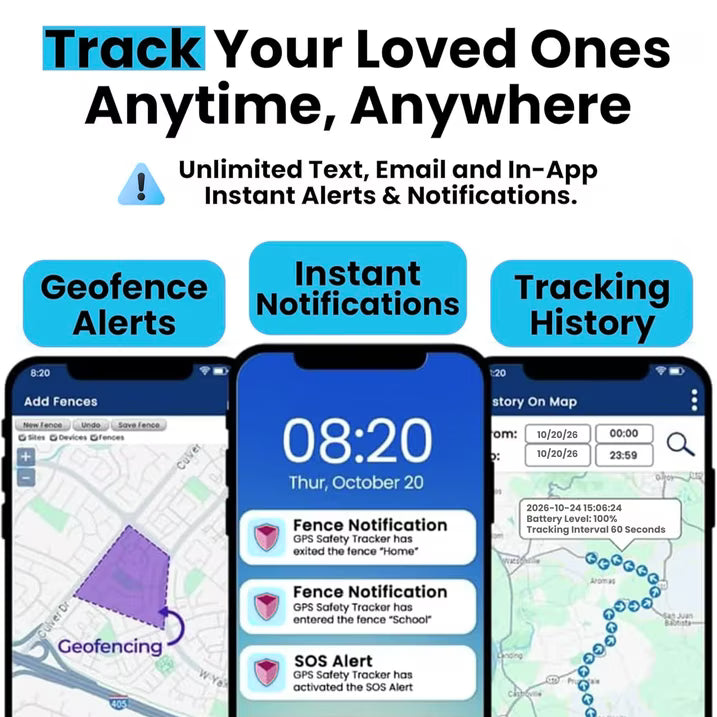 SecuLife GPS Tracker for Elderly with Fall Detection – Medical Alert System for Seniors with 24/7 Monitoring, Caregiver App, Lightweight, SOS Panic Button & Assistive Speakerphone for Personal Safety