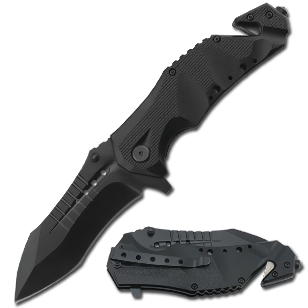 ElitEdge Rescue Stainless Steel EDC Tactical Folding Pocket Knife 3.75"