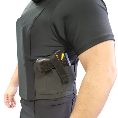 Streetwise Safe-T-Shirt Ballistic Plate Carrier w/ Holster L-3XL