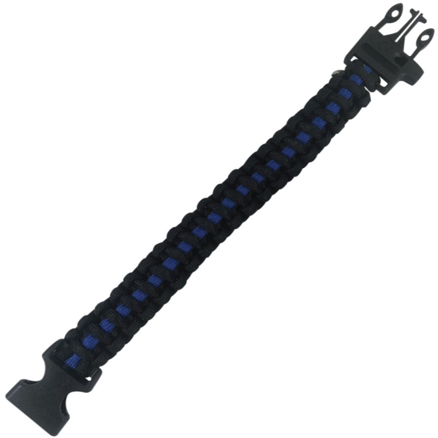 Police Force Tactical Blue Line Stun Gun w/ Braclet 9.1M