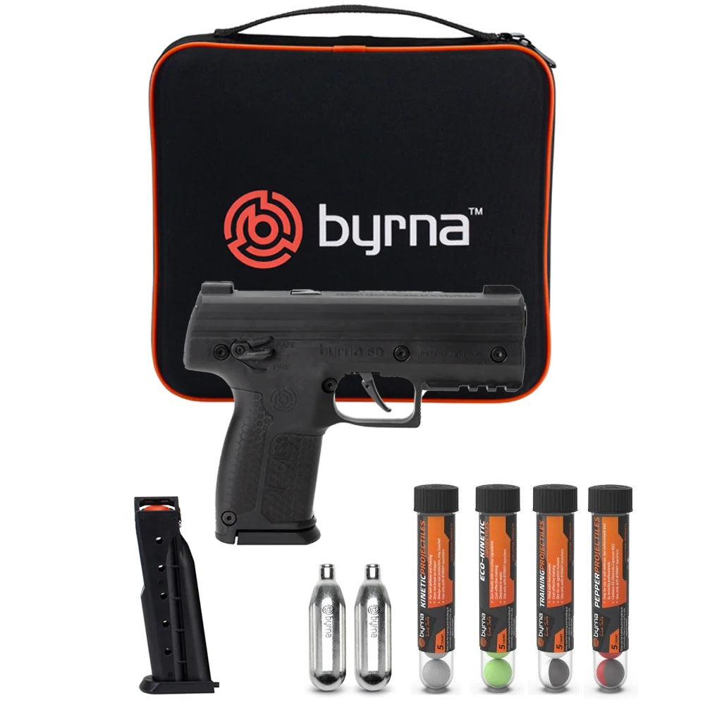 Byrna SD Pepper Non-Lethal Self-Defense Projectile Gun Bundle