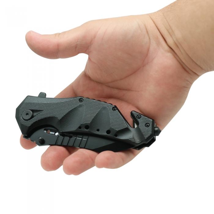 ElitEdge Rescue Stainless Steel EDC Tactical Folding Pocket Knife 3.75"