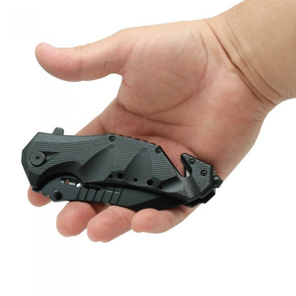 ElitEdge Rescue Stainless Steel EDC Tactical Folding Pocket Knife 3.75"
