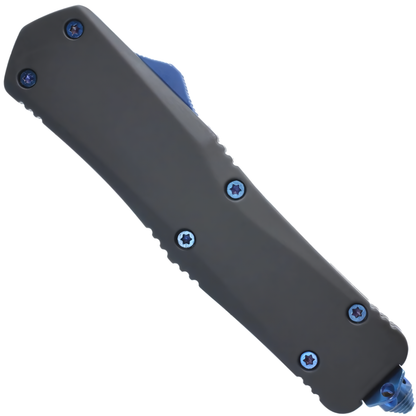 Armed Force Tactical Automatic OTF Damascus Knife w/ Molle Holster 3.5"