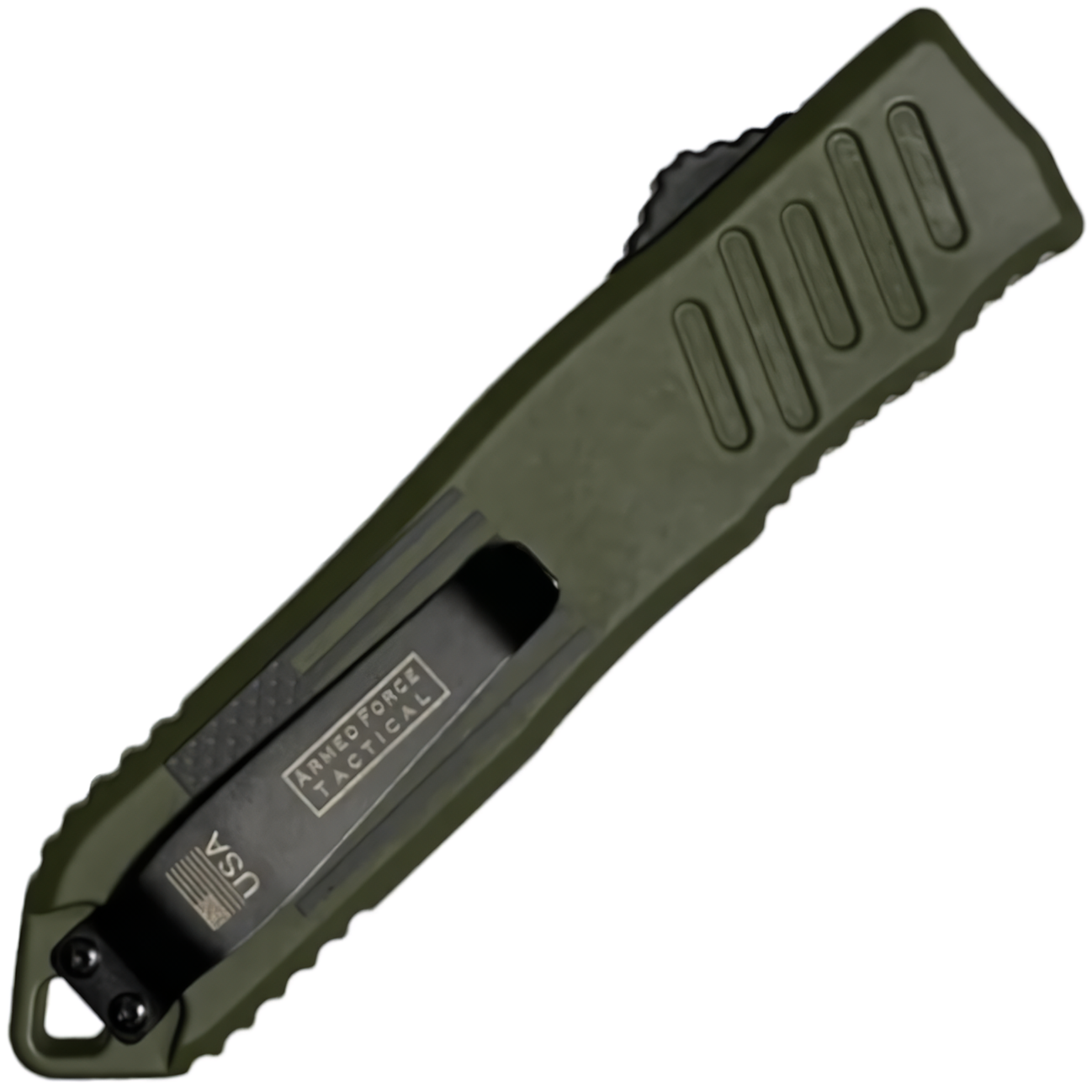 Armed Force Tactical Automatic OTF Half Serrated Dagger Knife 4"