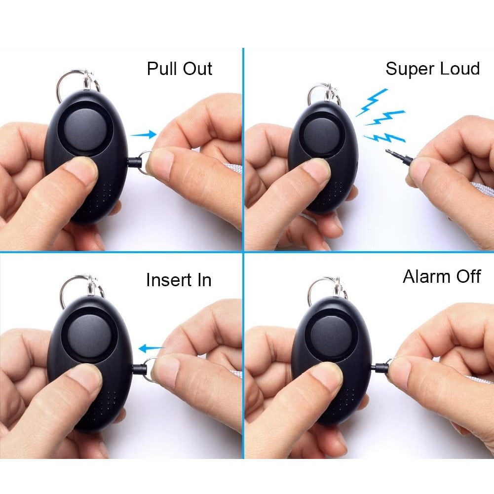 Crow Alert LED Personal Panic Alarm 130dB w/ Pull Pin Strap