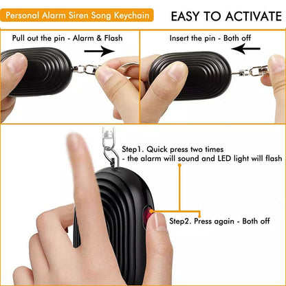 Crow Alert Personal Pull Pin Panic Alarm 130dB w/ LED Light