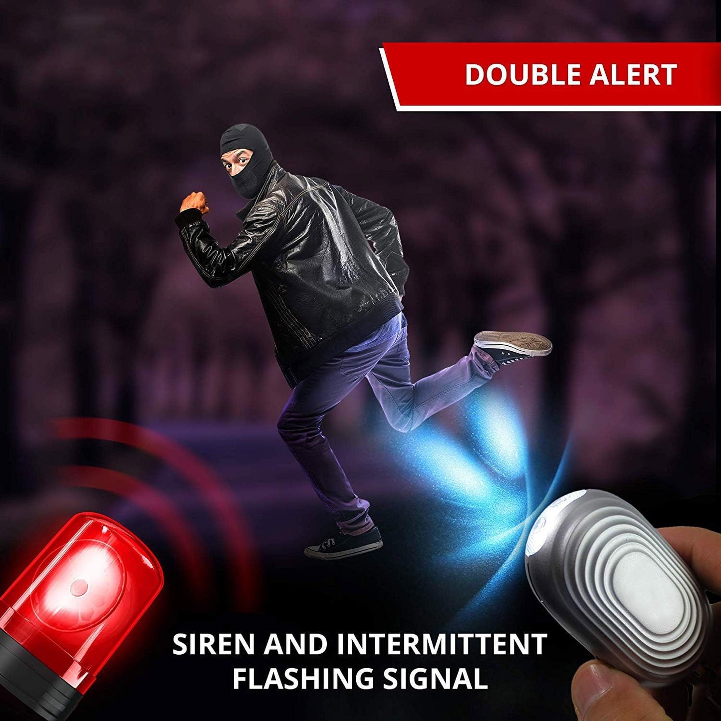 Crow Alert Personal Pull Pin Panic Alarm 130dB w/ LED Light