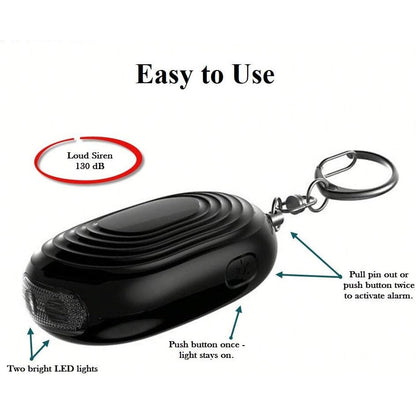 Crow Alert Personal Pull Pin Panic Alarm 130dB w/ LED Light