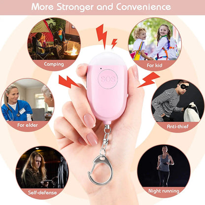 Crow Alert Rechargeable SOS LED Personal Panic Alarm 130dB