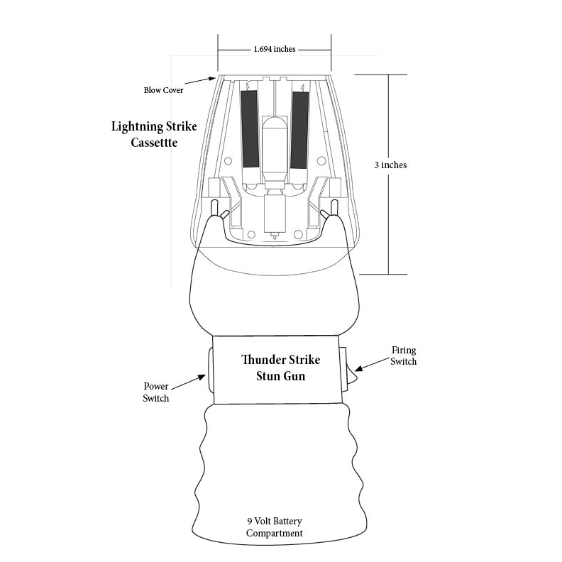 The Dual Defense System Reloadable Shooting Stun Gun