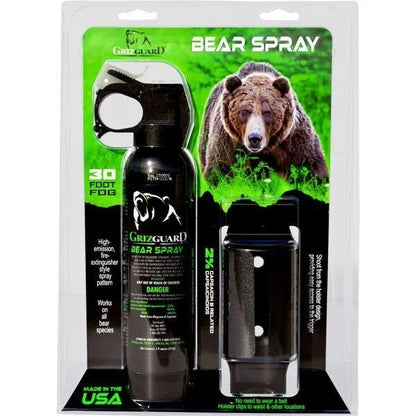 GrizGuard Bear Attack Deterrent Pepper Fog 7.9 oz. w/ Quick Access Holster