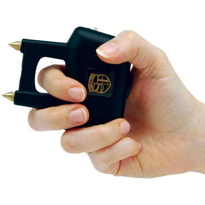 Safety Tech Spike Knuckle Rechargeable Stun Gun Black 20M