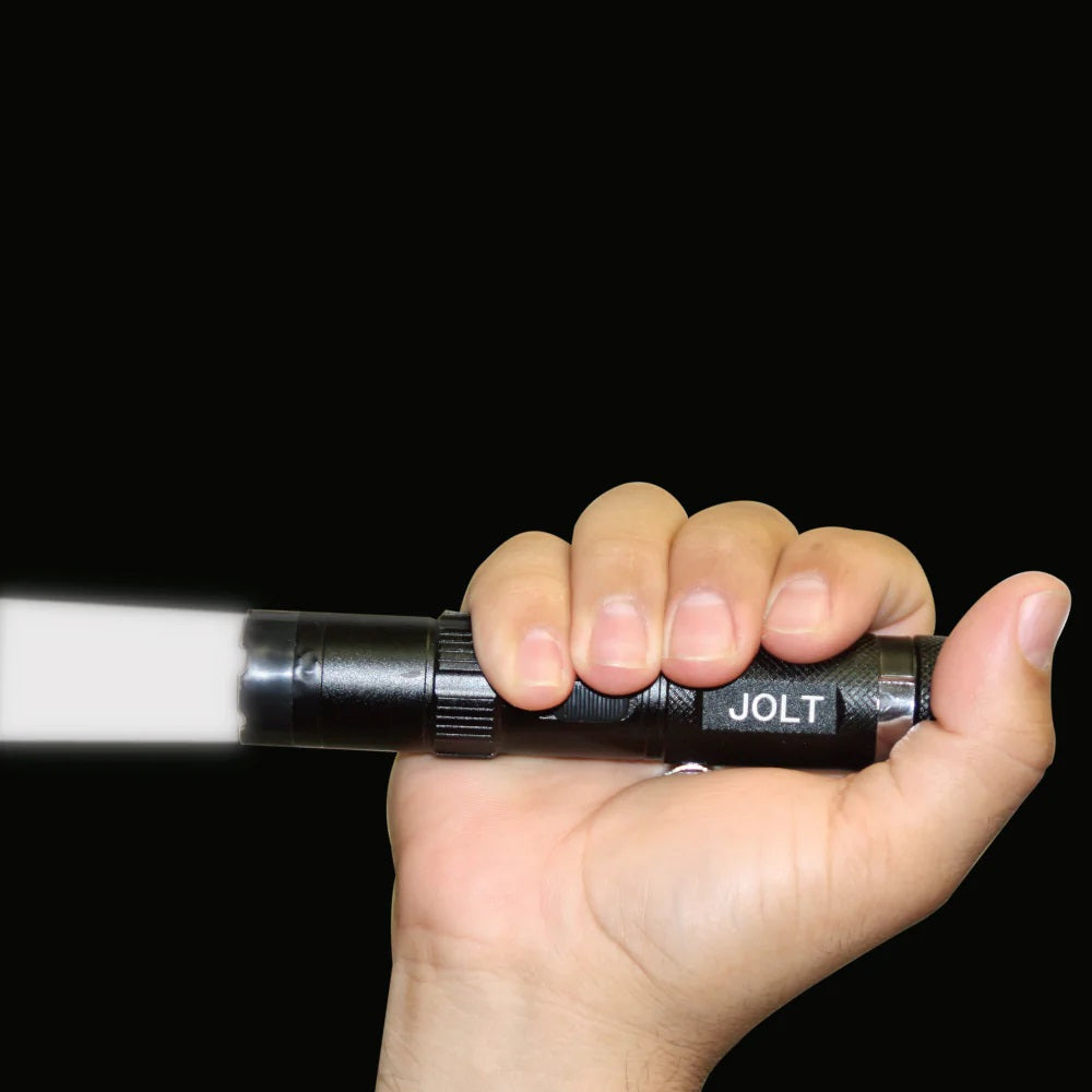 JOLT Police Tactical Rechargeable Stun Gun Flashlight 75M