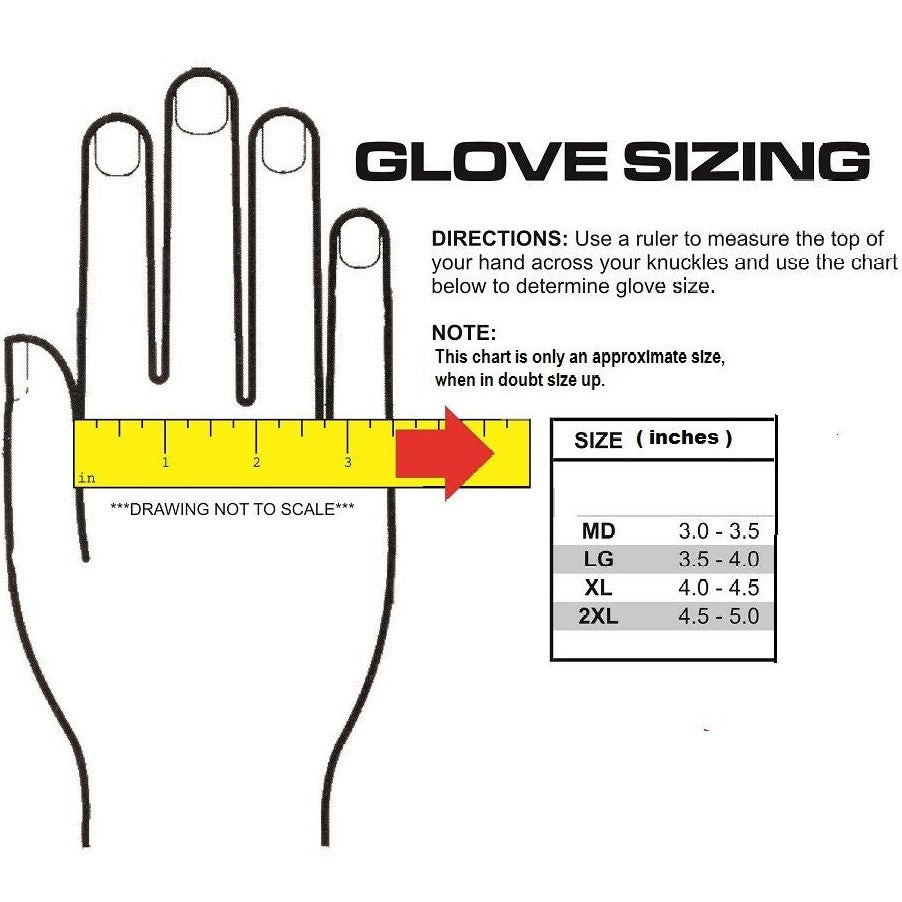 Kwik Force® Combat Steel Shot Fingerless SAP Gloves
