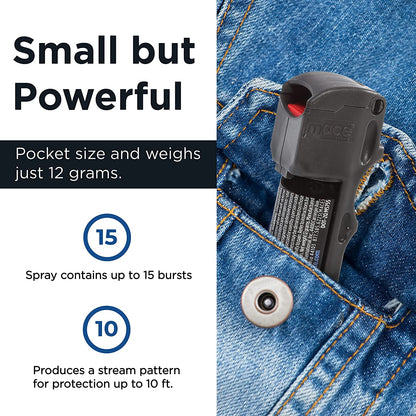 Mace Triple Action Pocket Keychain Pepper Spray 12g