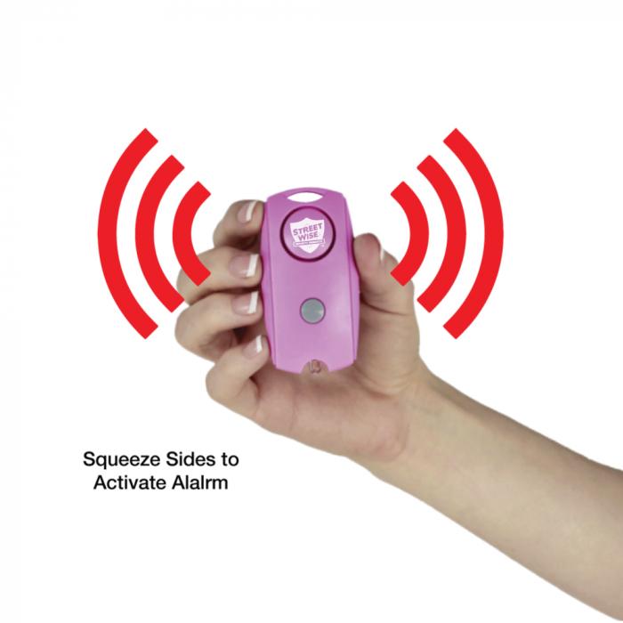 Streetwise 120dB Keychain Panic Alarm LED Light