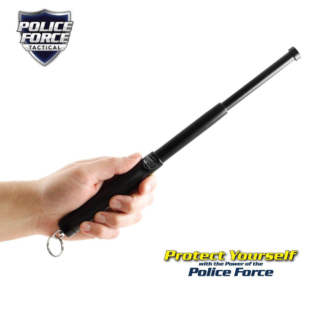 Police Force Tactical Expandable Steel Keychain Baton 12"