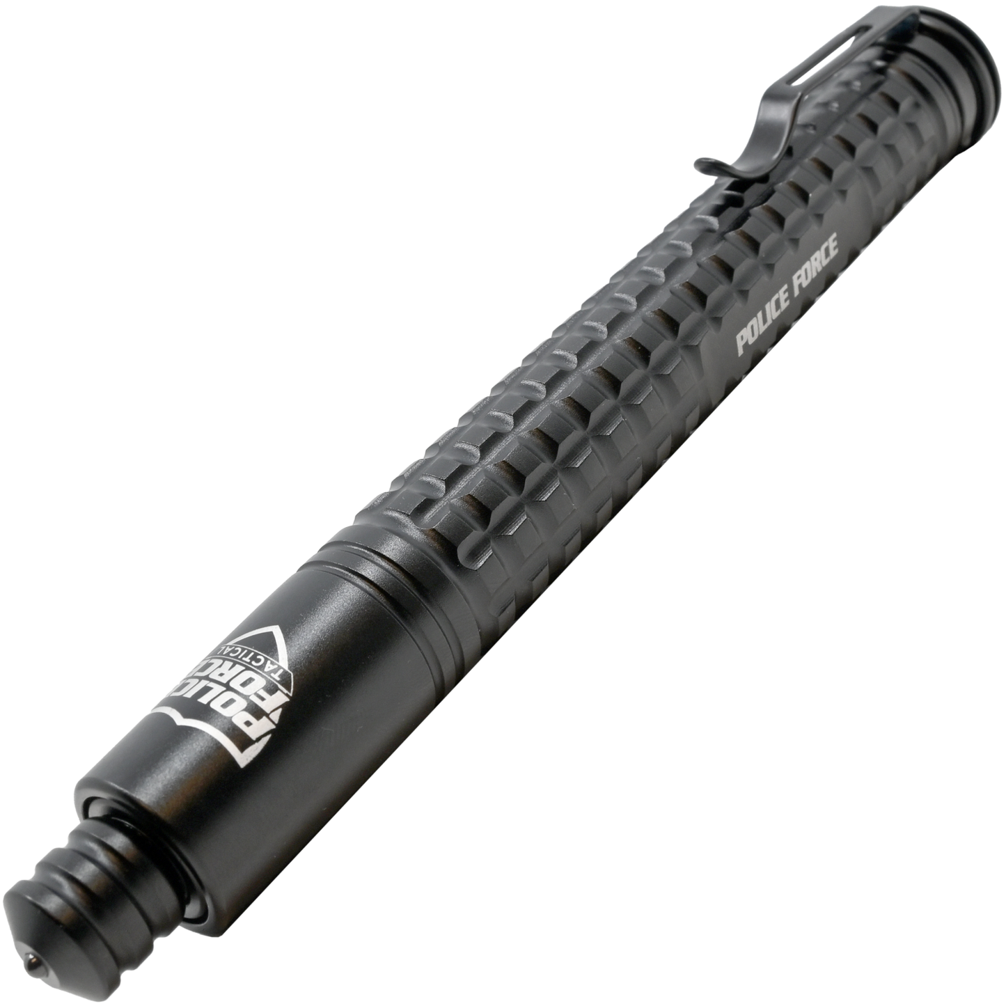 Police Force Tactical Push Button EZ Close Expandable Steel Baton 16"