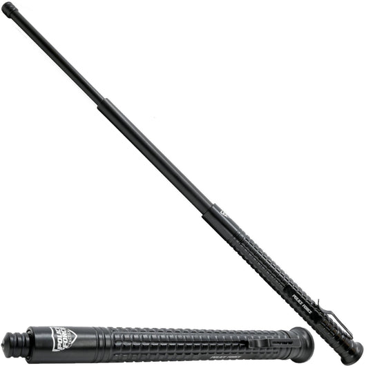 Police Force Tactical Push Button EZ Close Expandable Steel Baton 21"