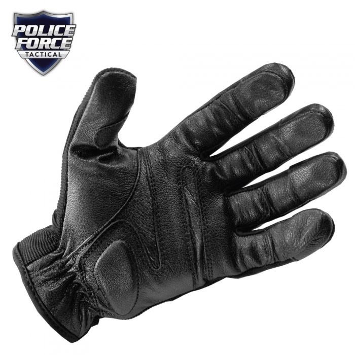 Police Force Tactical Steel Shot Leather SAP Gloves L-XXL