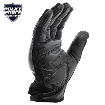 Police Force Tactical Steel Shot Leather SAP Gloves L-XXL