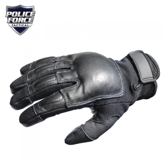 Police Force Tactical Steel Shot Leather SAP Gloves L-XXL