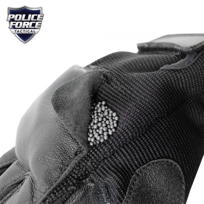 Police Force Tactical Steel Shot Leather SAP Gloves L-XXL