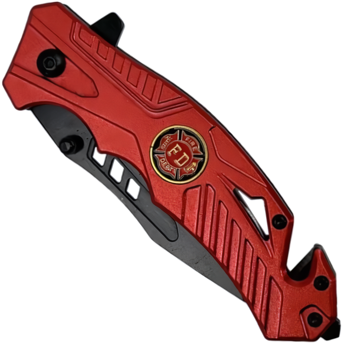 ElitEdge Firefighter Spring Assisted Stainless Steel Pocket Knife 3.5"