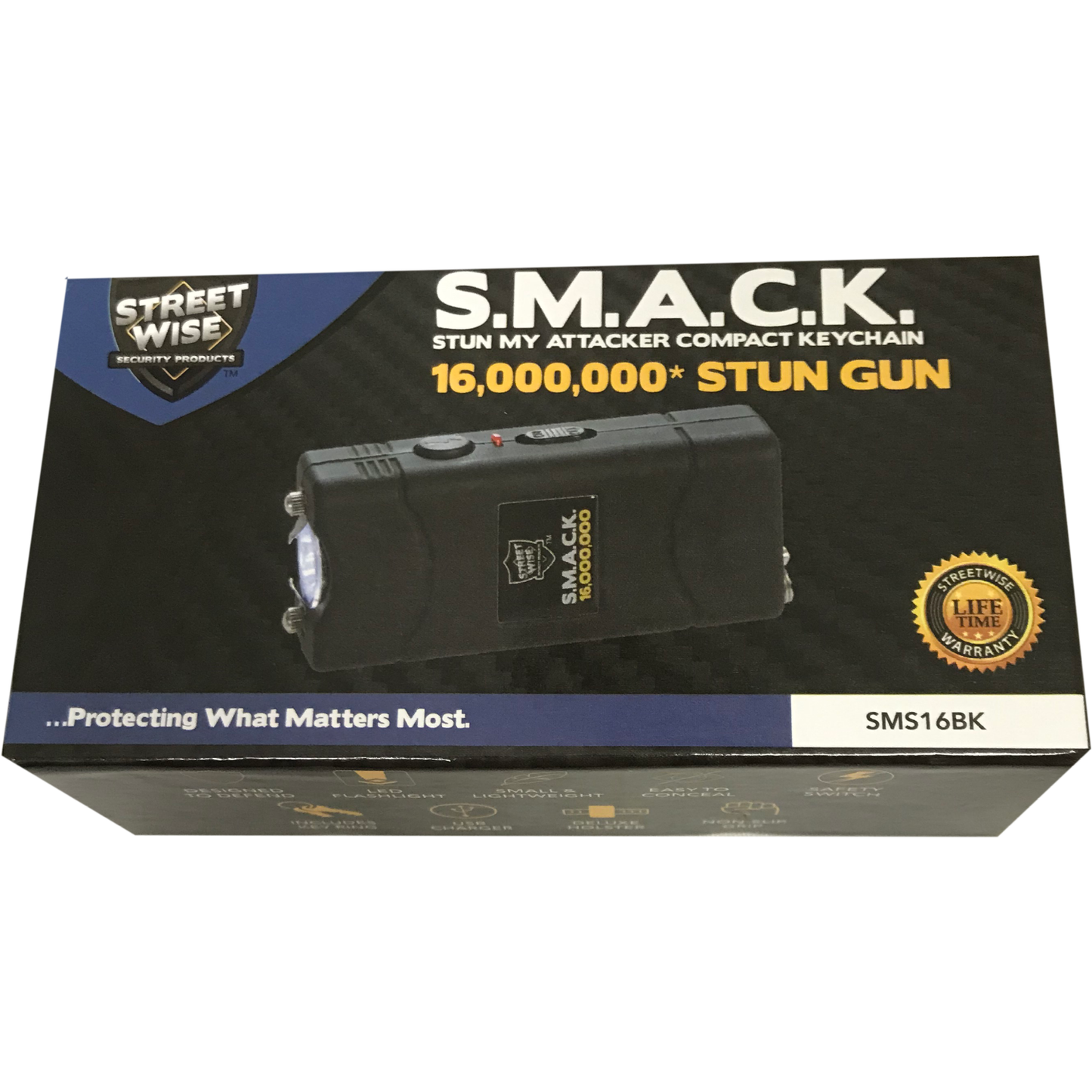 Streetwise S.M.A.C.K. Keychain Stun Gun 16M