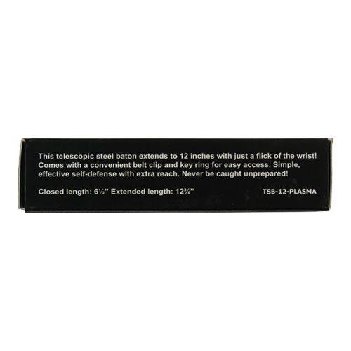 Safety Tech Expandable Steel Keychain Baton Plasma 12"