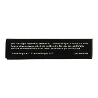 Safety Tech Expandable Steel Keychain Baton Plasma 12"