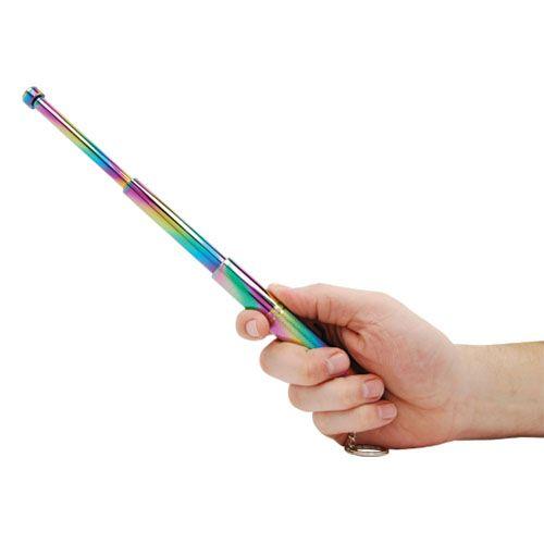 Safety Tech Expandable Steel Keychain Baton Plasma 12"