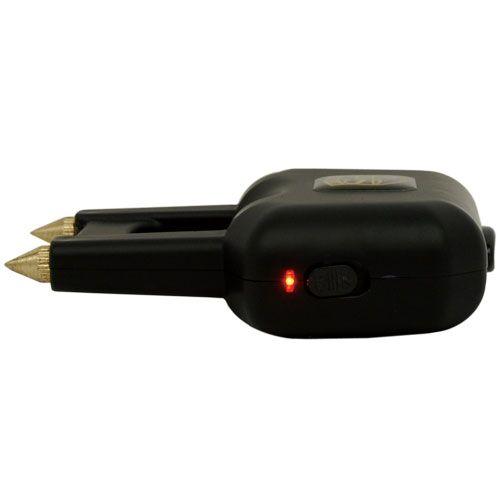 Safety Tech Spike Knuckle Rechargeable Stun Gun Black 20M