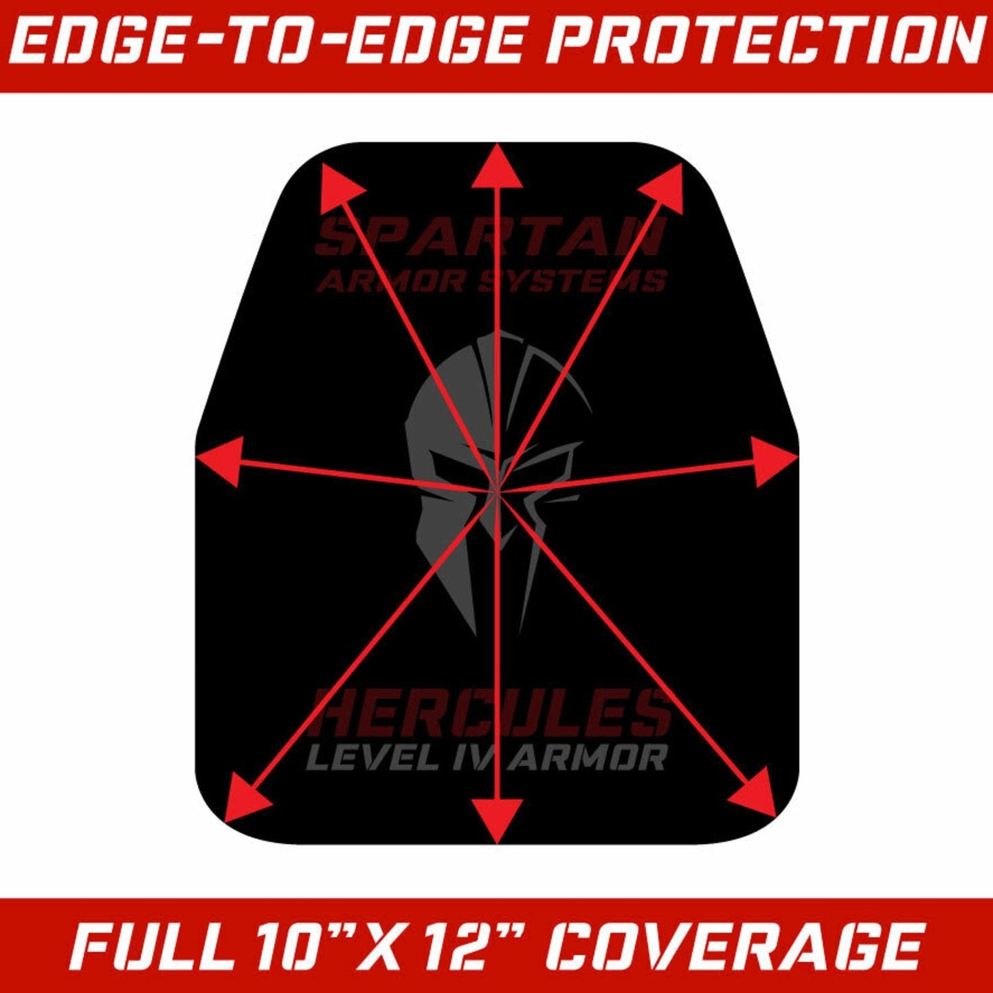 Spartan Armor Hercules Level IV Ceramic Body Armor 10" x 12"