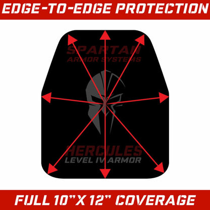 Spartan Armor Hercules Level IV Ceramic Body Armor 10" x 12"
