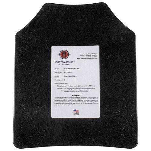 Spartan Omega Level III AR500 Body Armor Shooters Cut 10" x 12"