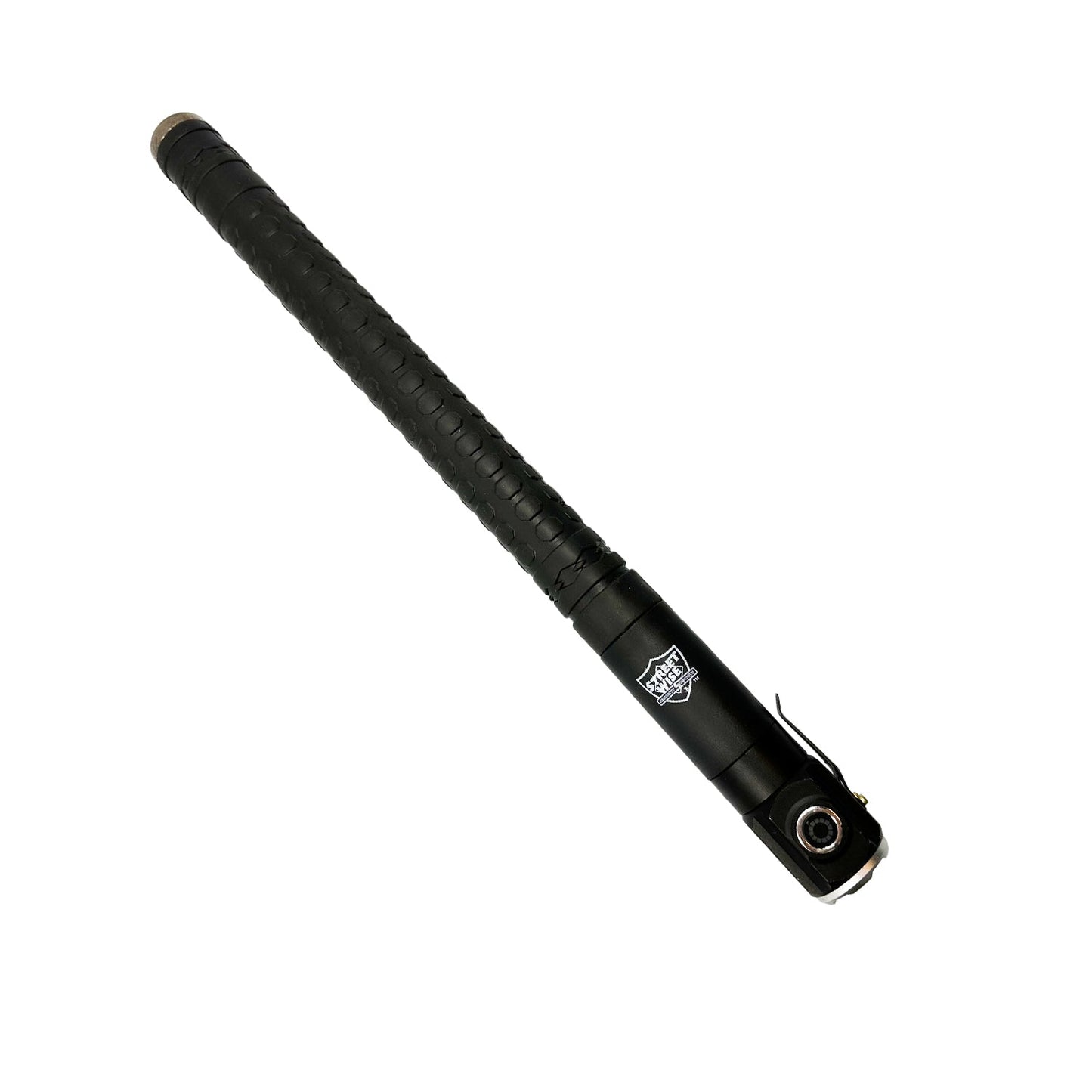 Streetwise Automatic Push Button Expandable Steel Baton with Flashlight 28"