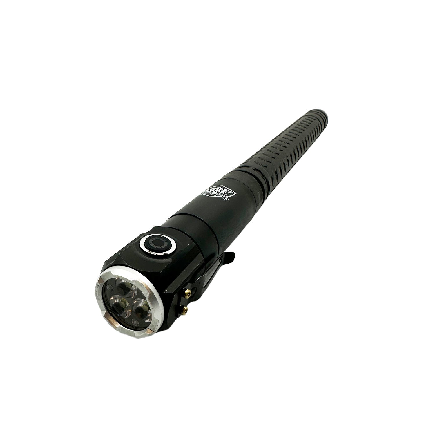 Streetwise Automatic Push Button Expandable Steel Baton with Flashlight 28"